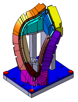 后灯配光镜检具