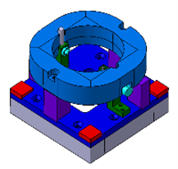 雾灯反射镜检具