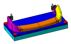 高位刹车灯灯体检具